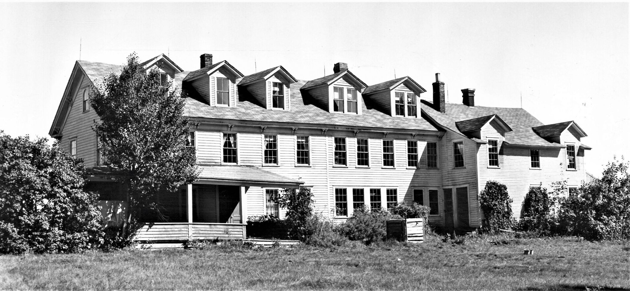 Savoy State Forest: Haskins House, bought by the state with the Haskins property prior to 1955. Photo taken Sept. 1955.